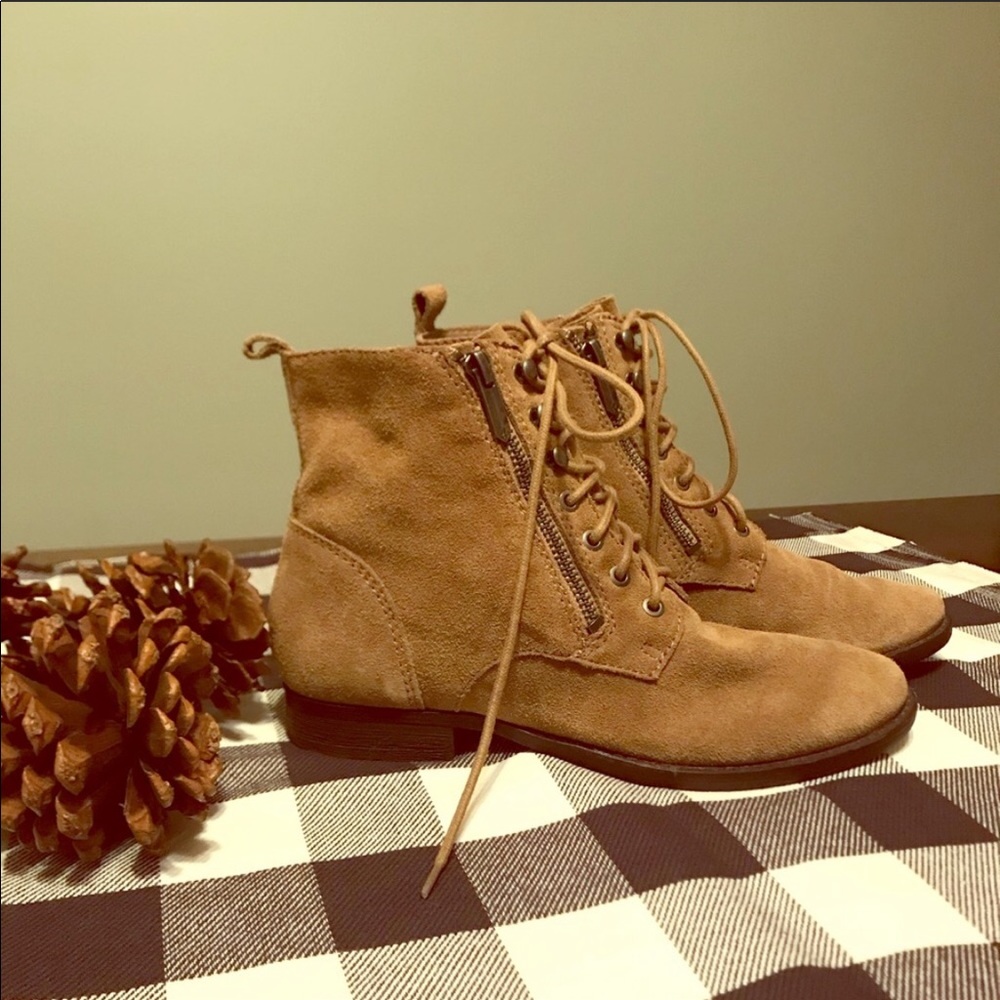 Sam Edelman Suede Combat Boots